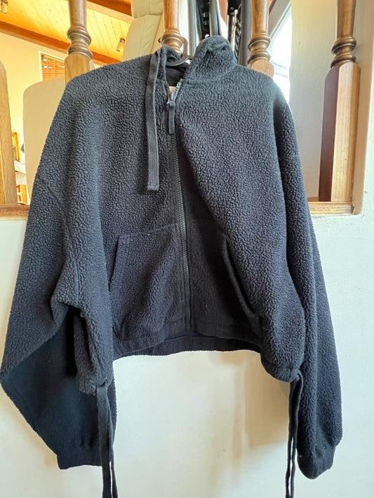 Topshop flíspeysa - svört