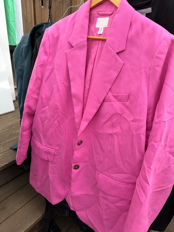 Bleikur h&m jakki