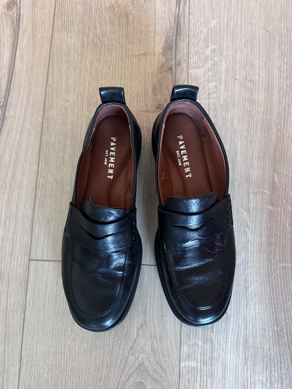 Pavement loafer skór svartir