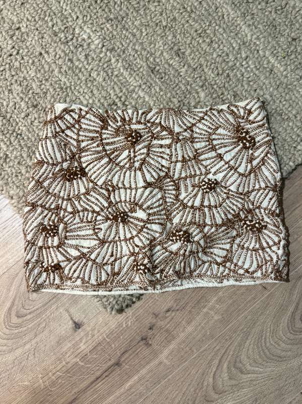 Zara mynstrað mini pils
