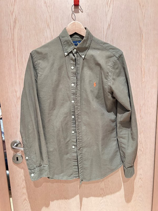 Ralph Lauren khaki græn skyrta