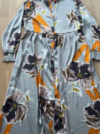 PREPAIR dress grey with flowers