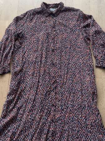 KAFFE dress blue, white and orange
