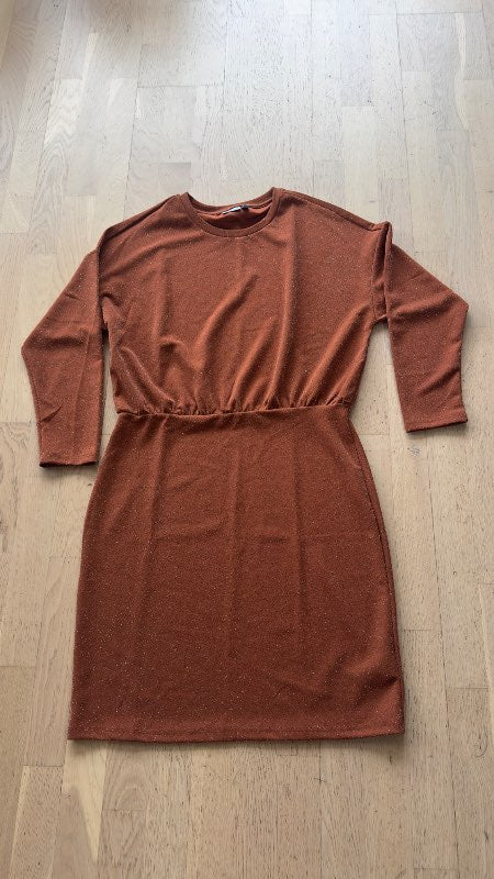 FRANSA glitter brown dress