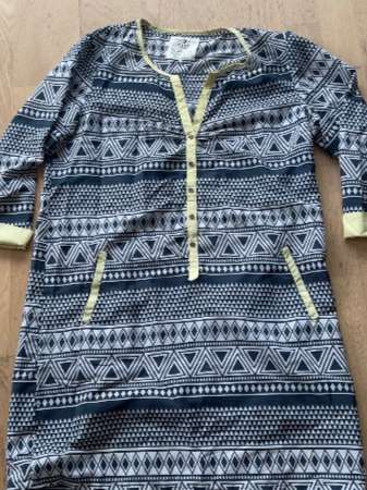 PULZ blue/white/yellow dress