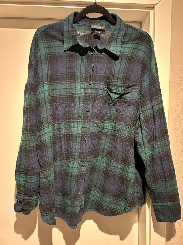 Monki flannel græn