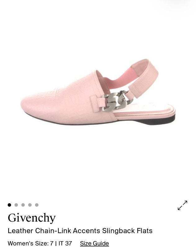 Givency - Bleikur leðurskór