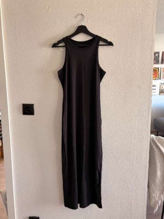 Svartur, þröngur síðkjóll