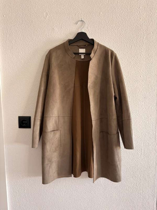 Grænn rúskinnslíkur jakki H&M