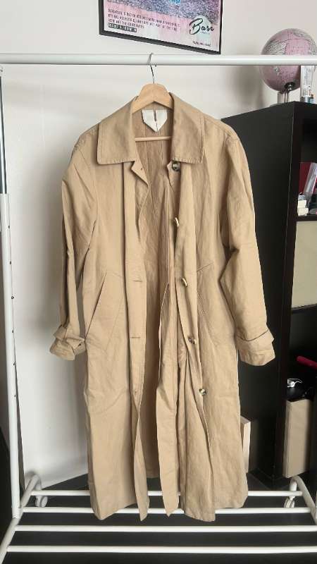 Arket linen trench coat
