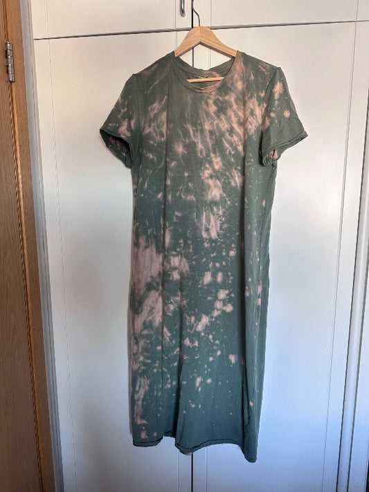 Tie dye bómullarkjóll