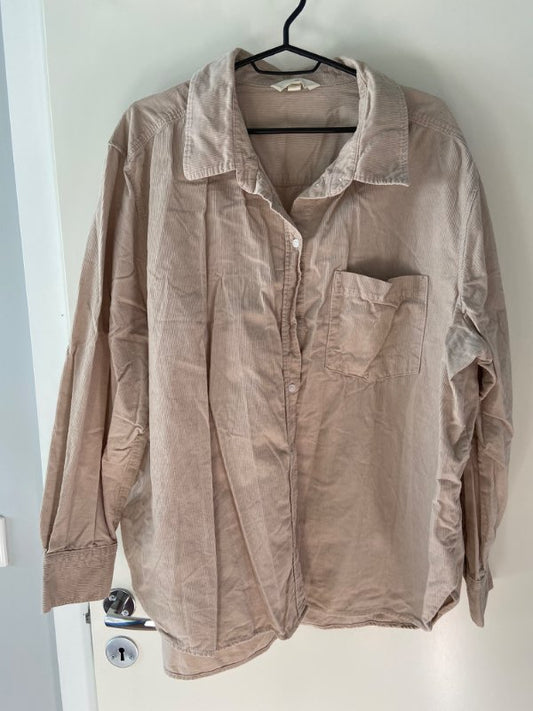 beige corduroy shirt