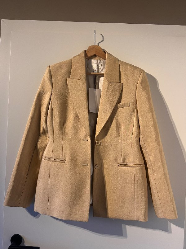 Zara blazer gull