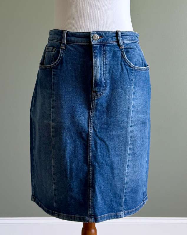 Ónotað Pilcro by Anthropologie hnésítt gallapils