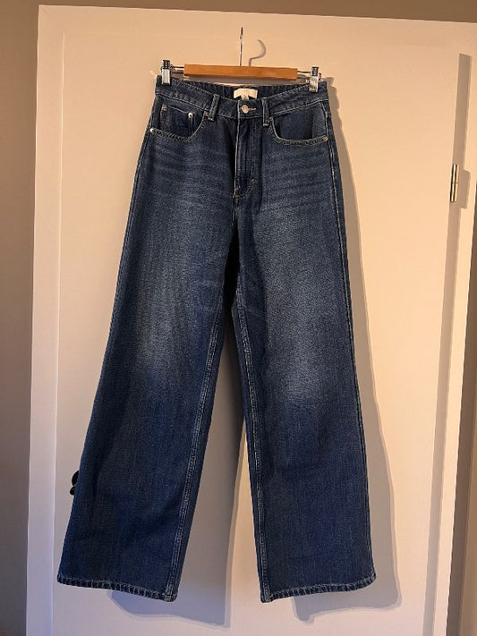 H&M gallabuxur bláar