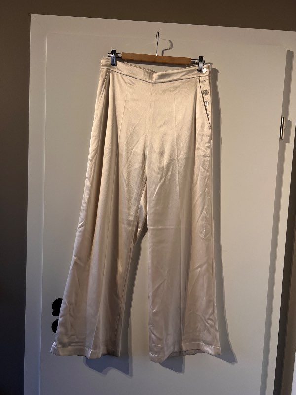 Polo RalphLauren silki buxur hvítar