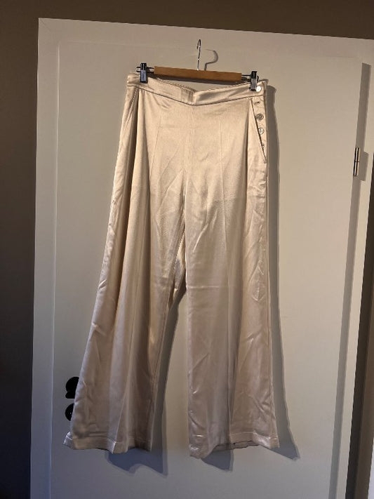 Polo RalphLauren silki buxur hvítar