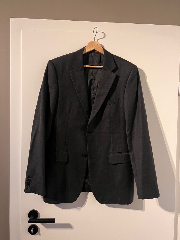 Mao blazer grásvartur