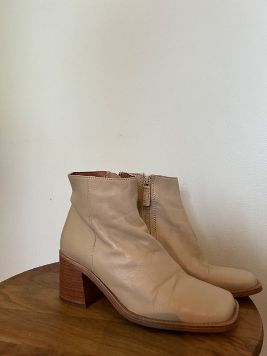 Billi bi ljós leður boots