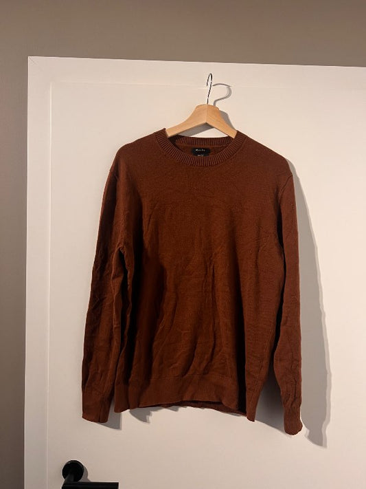 MassimoDutti ullarpeysa burgundy