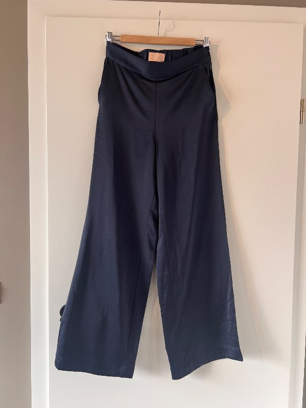 Gustav satin buxur navy