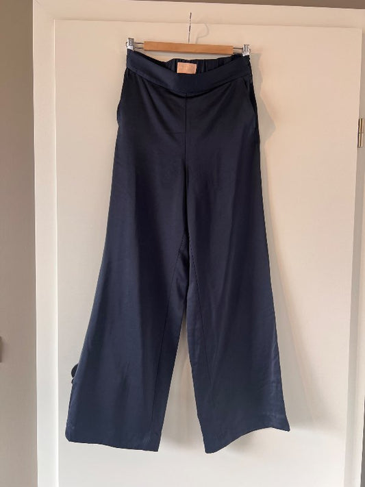 Gustav satin buxur navy