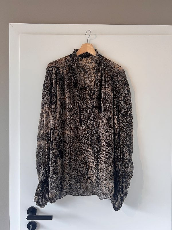 Zara boho blússa brún