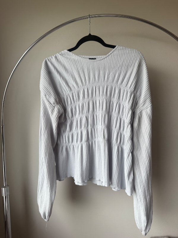 GINA TRICOT ljósblá blússa