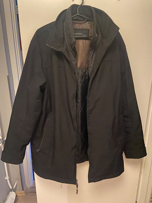 black jacket Weatherproof