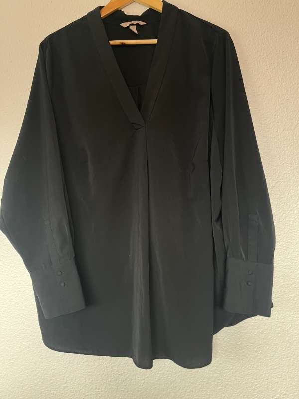 Svört skyrta plain h&m plus size