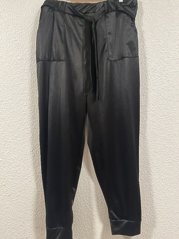 Glansandi buxur plus size