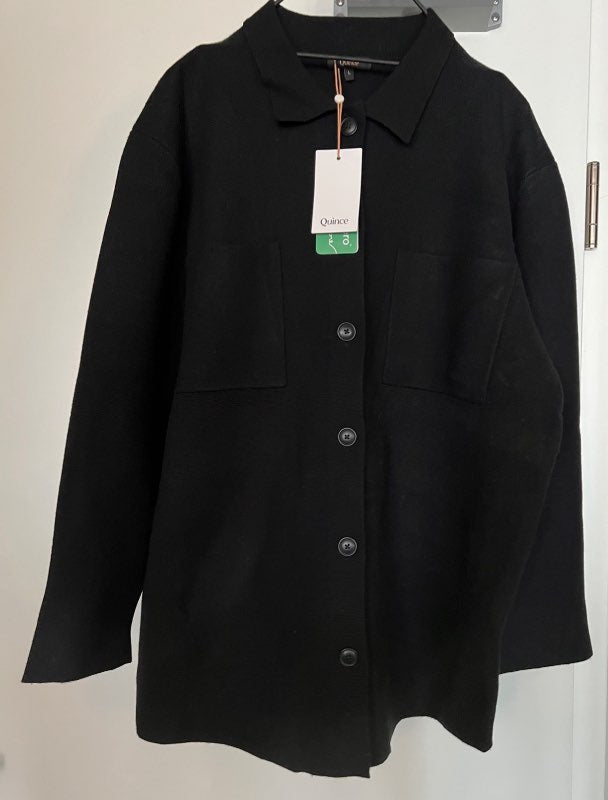 Quince Eco-Knit Milano Stitch Oversized Shacket