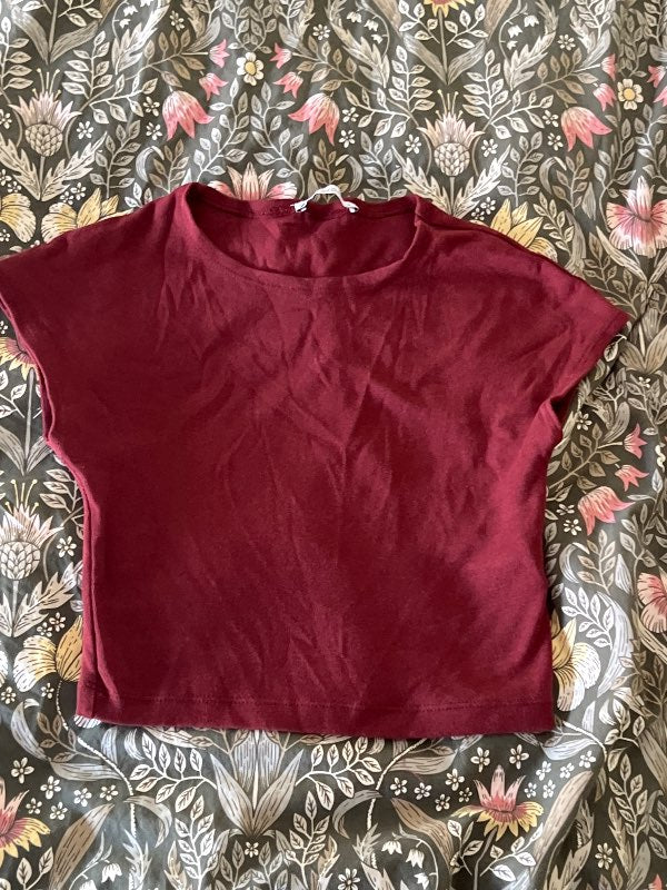 Crop T-shirt  Zara orange