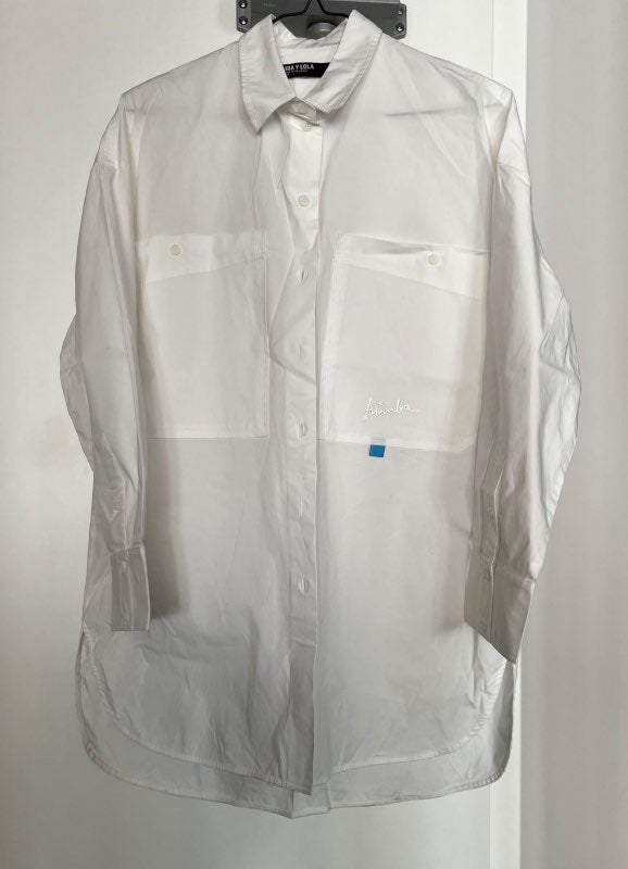 Bimba y Lola Oversized Poplin Button-Down Shirt