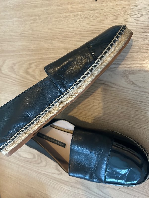 Leður espadrillur French Connection
