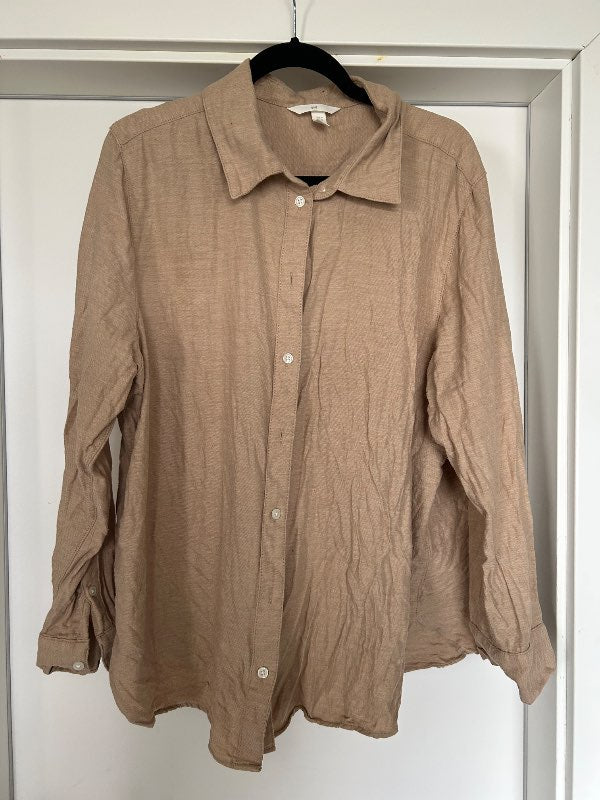 H&M skyrta, ljósbrún
