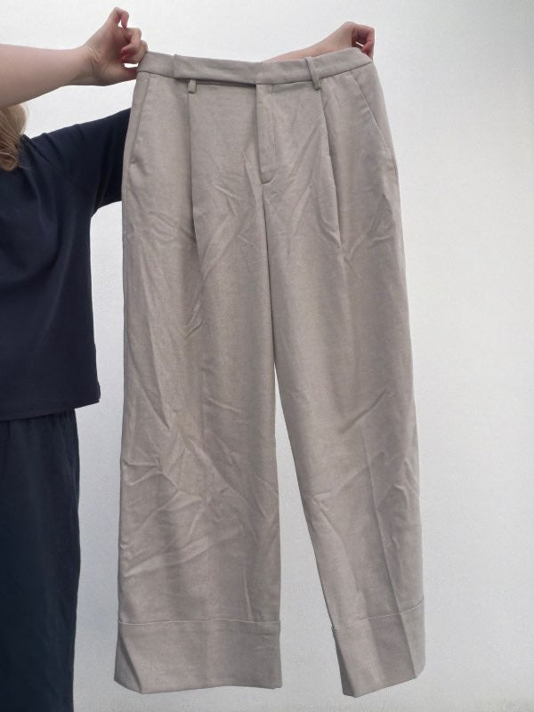 Kremaðar trouser buxur