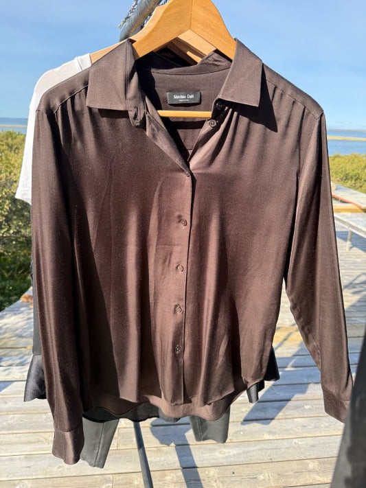 Massimo Dutti brún skyrta