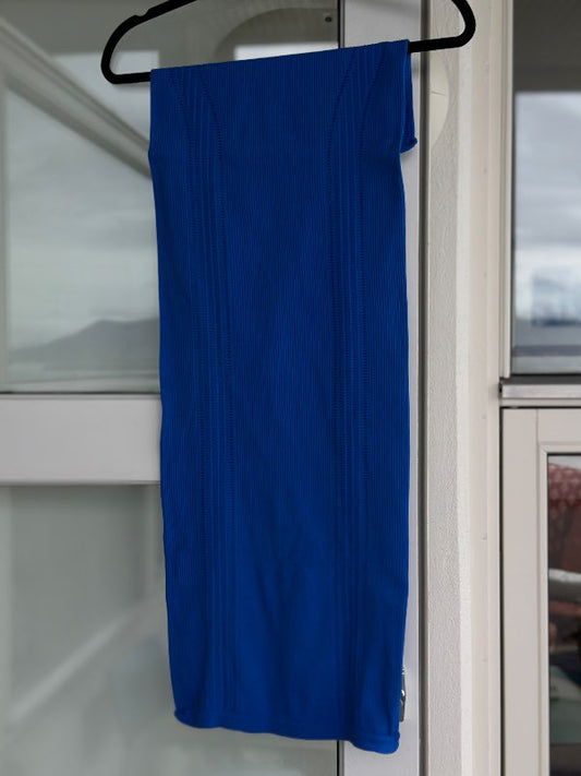 Blár aðsniðinn tube-dress Zara