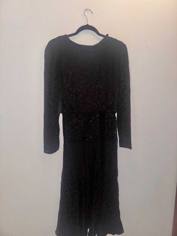 Svartur Vintage kjóll