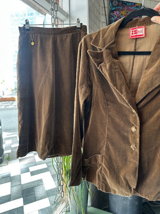 Vintage blazer og pils - SETT