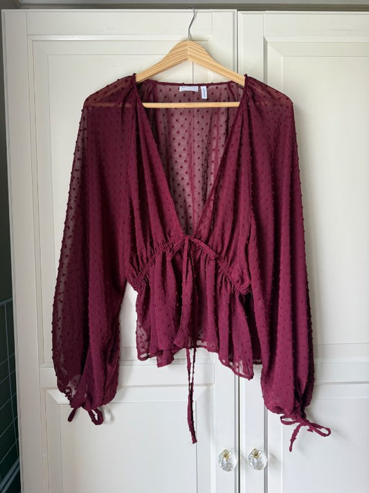 Asos vínrauður toppur