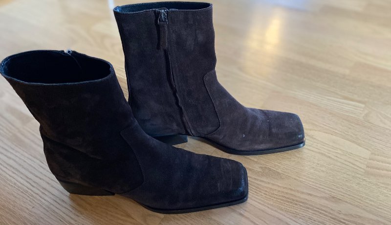 Nýir Rússkins öklaskór brúnir Massimo Dutti