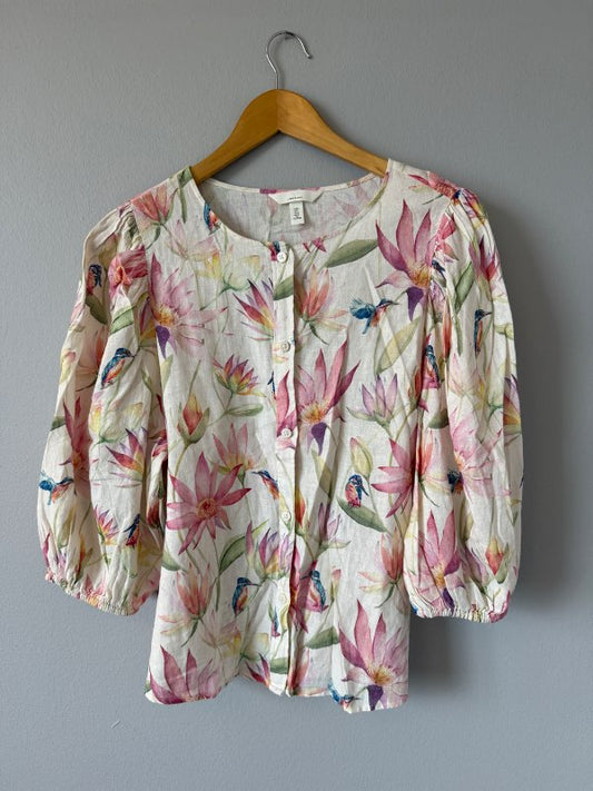 H&M blómaskyrta