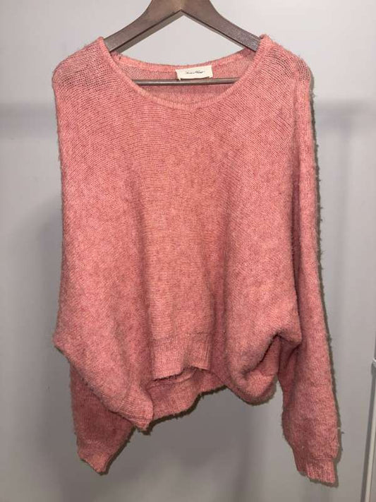 American Vintage Akríl/Alpaca peysa bleik