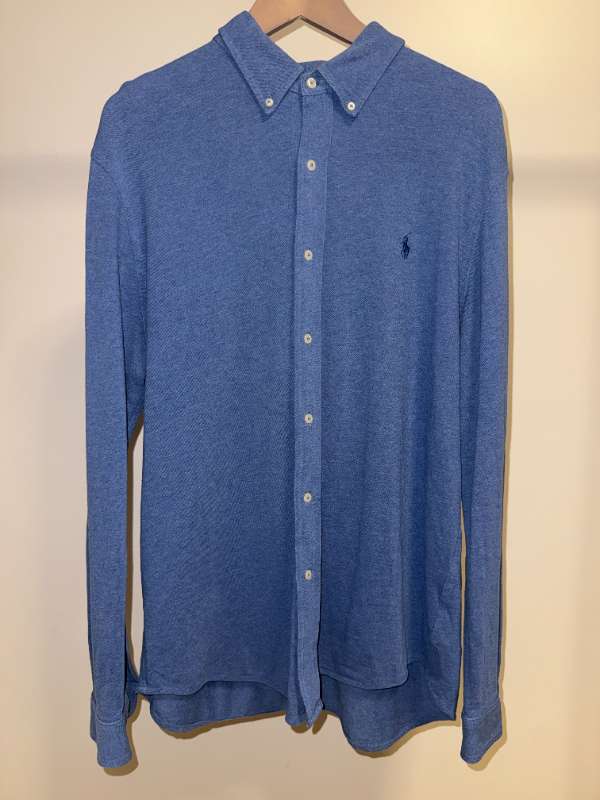 Ralph Lauren Jersey Skyrta – Blá