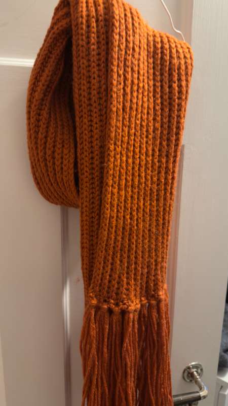 orange scarf