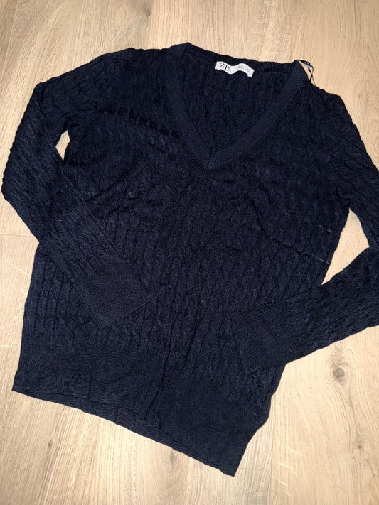 Navy Zara "rl" peysa