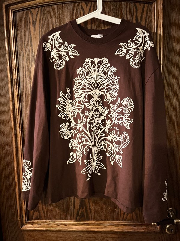 Topshop bolur brúnn með mynstri