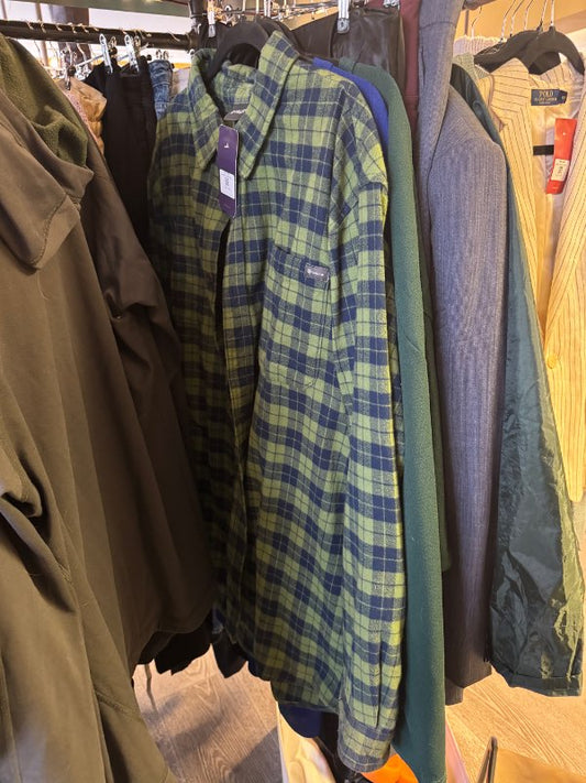 græn&blá ghillie flannel skyrta